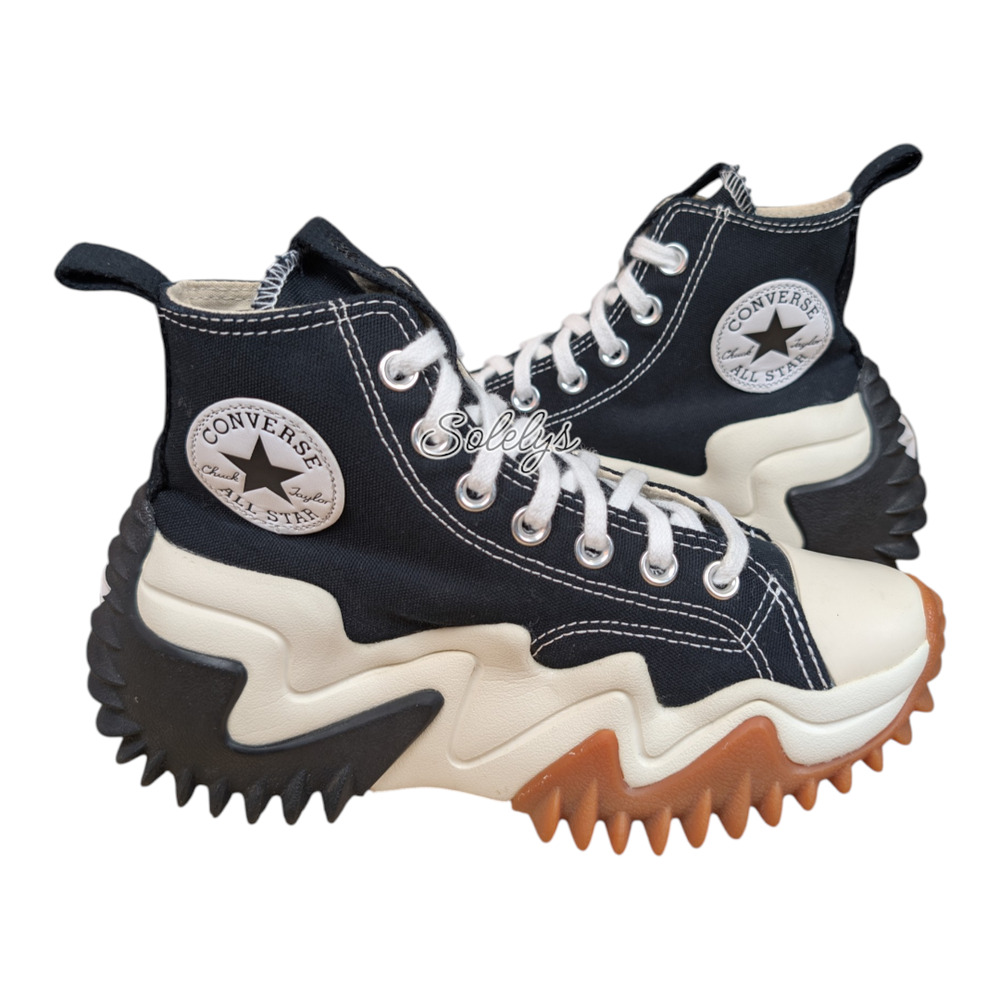 Converse Run Star Motion CX Platform High Top Black White Gum Sneaker Womens 6